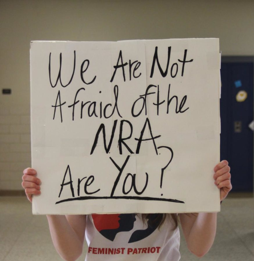 Student sign at last years student led March for our Lives.